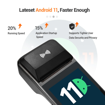 Android 11 H8 paga il lettore di schede di NFC della macchina di posizione del terminale Pos Terminal