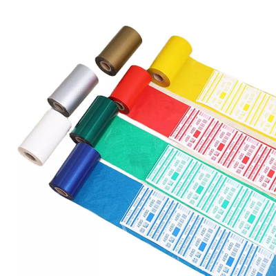 Barway Thermal Transfer Blu/verde/rosso/bianco/oro/argento Nastro di cera per stampante di etichette a codice a barre